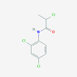 molecular formula C9H8Cl3NO B2629995 2-chloro-N-(2,4-dichlorophenyl)propanamide CAS No. 379254-94-1