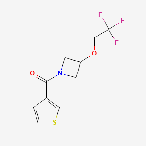 Thiophen-3-yl(3-(2,2,2-trifluoroethoxy)azetidin-1-yl)methanone