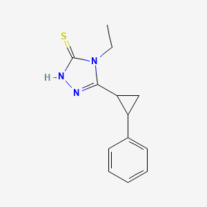 4-ethyl-5-(2-phenylcyclopropyl)-4H-1,2,4-triazole-3-thiol