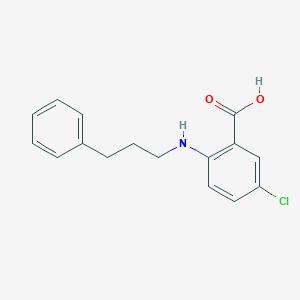 molecular formula C16H16ClNO2 B2630028 5-Chloro-2-((3-phenylpropyl)amino)benzoic acid CAS No. 1406474-20-1