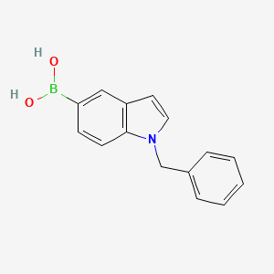 molecular formula C15H14BNO2 B2630038 (1-Benzylindol-5-yl)boronic acid CAS No. 2346512-57-8