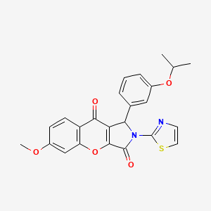 1-(3-Isopropoxyphenyl)-6-methoxy-2-(thiazol-2-yl)-1,2-dihydrochromeno[2,3-c]pyrrole-3,9-dione