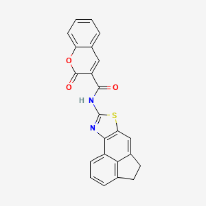 molecular formula C23H14N2O3S B2630052 N-(4,5-dihydroacenaphtho[5,4-d]thiazol-8-yl)-2-oxo-2H-chromene-3-carboxamide CAS No. 477326-04-8