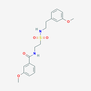 molecular formula C19H24N2O5S B2630070 3-methoxy-N-(2-(N-(3-methoxyphenethyl)sulfamoyl)ethyl)benzamide CAS No. 899739-20-9