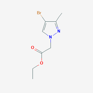 molecular formula C8H11BrN2O2 B2630080 ethyl (4-bromo-3-methyl-1H-pyrazol-1-yl)acetate CAS No. 512810-17-2