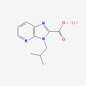 molecular formula C11H12LiN3O2 B2630089 锂3-异丁基-3H-咪唑并[4,5-b]吡啶-2-羧酸盐 CAS No. 2197062-56-7