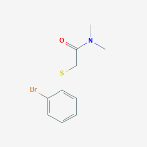 molecular formula C10H12BrNOS B2630105 2-((2-Bromophenyl)thio)-N,N-dimethylacetamide CAS No. 1281128-84-4