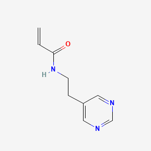 molecular formula C9H11N3O B2630123 N-(2-Pyrimidin-5-ylethyl)prop-2-enamide CAS No. 2190141-13-8