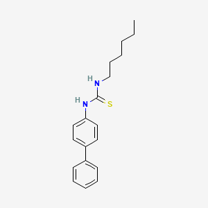 molecular formula C19H24N2S B2630136 1-(联苯基-4-基)-3-己基硫脲 CAS No. 1415559-64-6