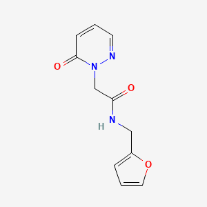 N-(furan-2-ylmethyl)-2-(6-oxopyridazin-1(6H)-yl)acetamide