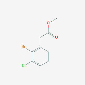 molecular formula C9H8BrClO2 B2630147 Methyl 2-(2-bromo-3-chlorophenyl)acetate CAS No. 1021089-12-2; 41024-33-3