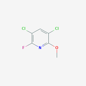 molecular formula C6H4Cl2FNO B2630148 3,5-DIchloro-2-fluoro-6-methoxypyridine CAS No. 2288709-03-3