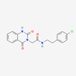B2630174 N-[2-(4-chlorophenyl)ethyl]-2-(2,4-dioxo-1H-quinazolin-3-yl)acetamide CAS No. 958562-32-8