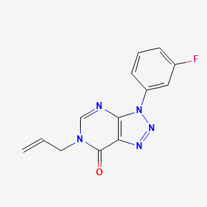 molecular formula C13H10FN5O B2630175 3-(3-fluorophenyl)-6-(prop-2-en-1-yl)-3H,6H,7H-[1,2,3]triazolo[4,5-d]pyrimidin-7-one CAS No. 893932-56-4