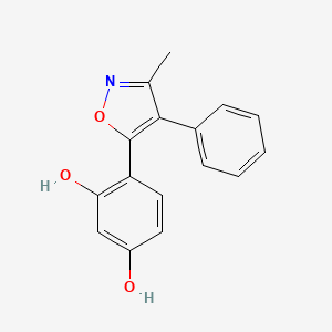4-(3-Methyl-4-phenylisoxazol-5-yl)benzene-1,3-diol