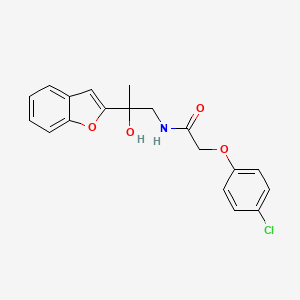 N-(2-(benzofuran-2-yl)-2-hydroxypropyl)-2-(4-chlorophenoxy)acetamide