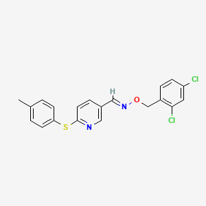 6-[(4-methylphenyl)sulfanyl]nicotinaldehyde O-(2,4-dichlorobenzyl)oxime