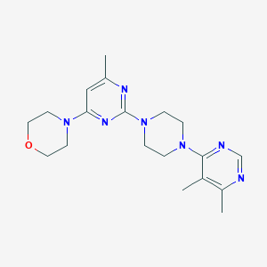 4-{2-[4-(5,6-Dimethylpyrimidin-4-yl)piperazin-1-yl]-6-methylpyrimidin-4-yl}morpholine