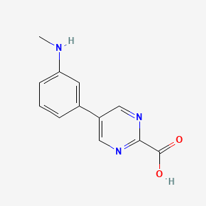 5-[3-(Methylamino)phenyl]pyrimidine-2-carboxylic acid