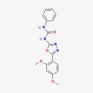 1-(5-(2,4-Dimethoxyphenyl)-1,3,4-oxadiazol-2-yl)-3-phenylurea