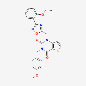 N-(3-methoxyphenyl)-2-({6-[4-(piperidin-1-ylcarbonyl)piperidin-1-yl]pyridazin-3-yl}thio)acetamide