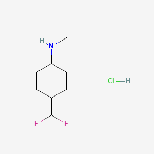 4-(Difluoromethyl)-N-methylcyclohexan-1-amine hydrochloride