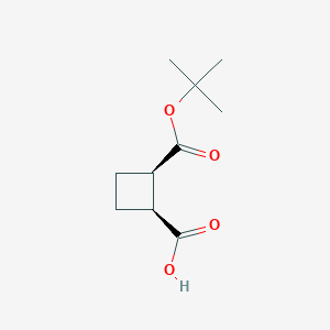 (1S,2R)-2-[(2-Methylpropan-2-yl)oxycarbonyl]cyclobutane-1-carboxylic acid