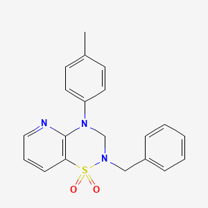 2-benzyl-4-(p-tolyl)-3,4-dihydro-2H-pyrido[2,3-e][1,2,4]thiadiazine 1,1-dioxide