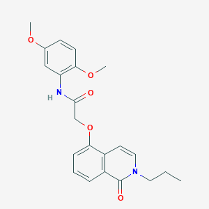 N-(2,5-dimethoxyphenyl)-2-(1-oxo-2-propylisoquinolin-5-yl)oxyacetamide