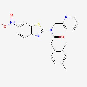 2-(2,4-dimethylphenyl)-N-(6-nitrobenzo[d]thiazol-2-yl)-N-(pyridin-2-ylmethyl)acetamide