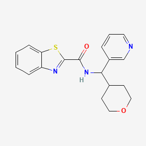 N-(pyridin-3-yl(tetrahydro-2H-pyran-4-yl)methyl)benzo[d]thiazole-2-carboxamide