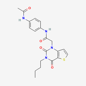 N-[4-(acetylamino)phenyl]-2-(3-butyl-2,4-dioxo-3,4-dihydrothieno[3,2-d]pyrimidin-1(2H)-yl)acetamide