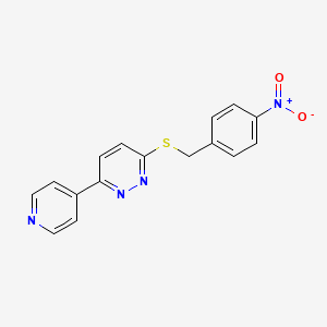 3-((4-Nitrobenzyl)thio)-6-(pyridin-4-yl)pyridazine