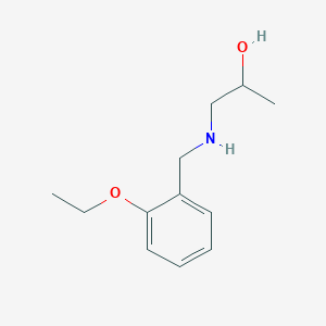 molecular formula C12H19NO2 B2630355 1-{[(2-Ethoxyphenyl)methyl]amino}propan-2-ol CAS No. 852934-11-3