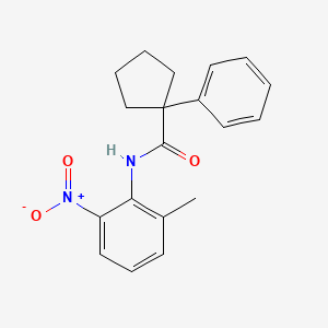 N-(6-Methyl-2-nitrophenyl)(phenylcyclopentyl)formamide