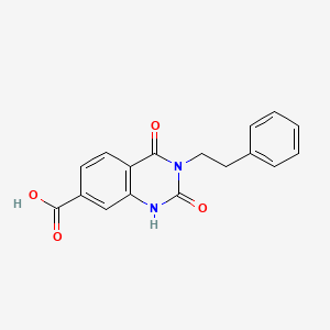 2,4-Dioxo-3-phenethyl-1,2,3,4-tetrahydroquinazoline-7-carboxylic acid