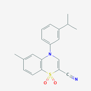 molecular formula C19H18N2O2S B2630427 N-cyclohexyl-2-{[7-(3-methylphenyl)-5H-pyrrolo[3,2-d]pyrimidin-4-yl]thio}acetamide CAS No. 1251581-72-2