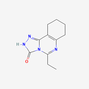 molecular formula C11H14N4O B2630437 5-ethyl-7,8,9,10-tetrahydro[1,2,4]triazolo[4,3-c]quinazolin-3(2H)-one CAS No. 1708251-28-8