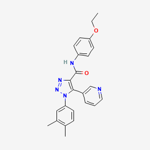molecular formula C24H23N5O2 B2630441 1-(3,4-dimethylphenyl)-N-(4-ethoxyphenyl)-5-(pyridin-3-yl)-1H-1,2,3-triazole-4-carboxamide CAS No. 1251672-50-0