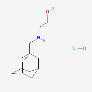 molecular formula C13H24ClNO B2630450 2-[(1-Adamantylmethyl)amino]ethanol hydrochloride CAS No. 65738-69-4; 79750-20-2