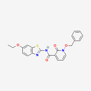 molecular formula C22H19N3O4S B2630483 1-(benzyloxy)-N-(6-ethoxy-1,3-benzothiazol-2-yl)-2-oxo-1,2-dihydropyridine-3-carboxamide CAS No. 852366-23-5