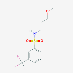 molecular formula C11H14F3NO3S B263050 N-(3-methoxypropyl)-3-(trifluoromethyl)benzenesulfonamide 