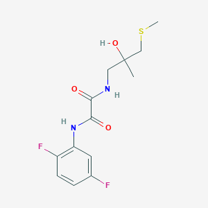 molecular formula C13H16F2N2O3S B2630505 N'-(2,5-difluorophenyl)-N-[2-hydroxy-2-methyl-3-(methylsulfanyl)propyl]ethanediamide CAS No. 1396887-97-0