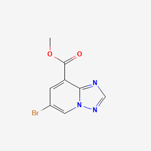 molecular formula C8H6BrN3O2 B2630634 Methyl 6-bromo-[1,2,4]triazolo[1,5-a]pyridine-8-carboxylate CAS No. 1801262-20-3
