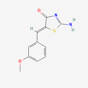 molecular formula C11H10N2O2S B2630637 (Z)-2-amino-5-(3-methoxybenzylidene)thiazol-4(5H)-one CAS No. 76979-39-0