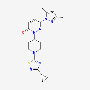 2-[1-(3-Cyclopropyl-1,2,4-thiadiazol-5-yl)piperidin-4-yl]-6-(3,5-dimethylpyrazol-1-yl)pyridazin-3-one
