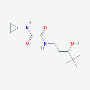molecular formula C12H22N2O3 B2630654 N1-cyclopropyl-N2-(3-hydroxy-4,4-dimethylpentyl)oxalamide CAS No. 1396850-54-6