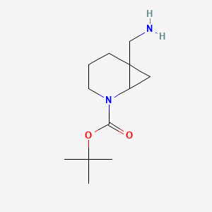 molecular formula C12H22N2O2 B2630662 Tert-butyl 6-(aminomethyl)-2-azabicyclo[4.1.0]heptane-2-carboxylate CAS No. 1504412-80-9