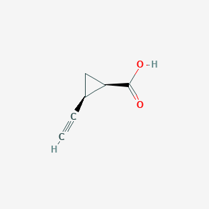B2630675 (1R,2S)-2-Ethynylcyclopropane-1-carboxylic acid CAS No. 1491135-72-8