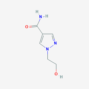 molecular formula C6H9N3O2 B2630685 1-(2-hydroxyethyl)-1H-pyrazole-4-carboxamide CAS No. 1849283-80-2